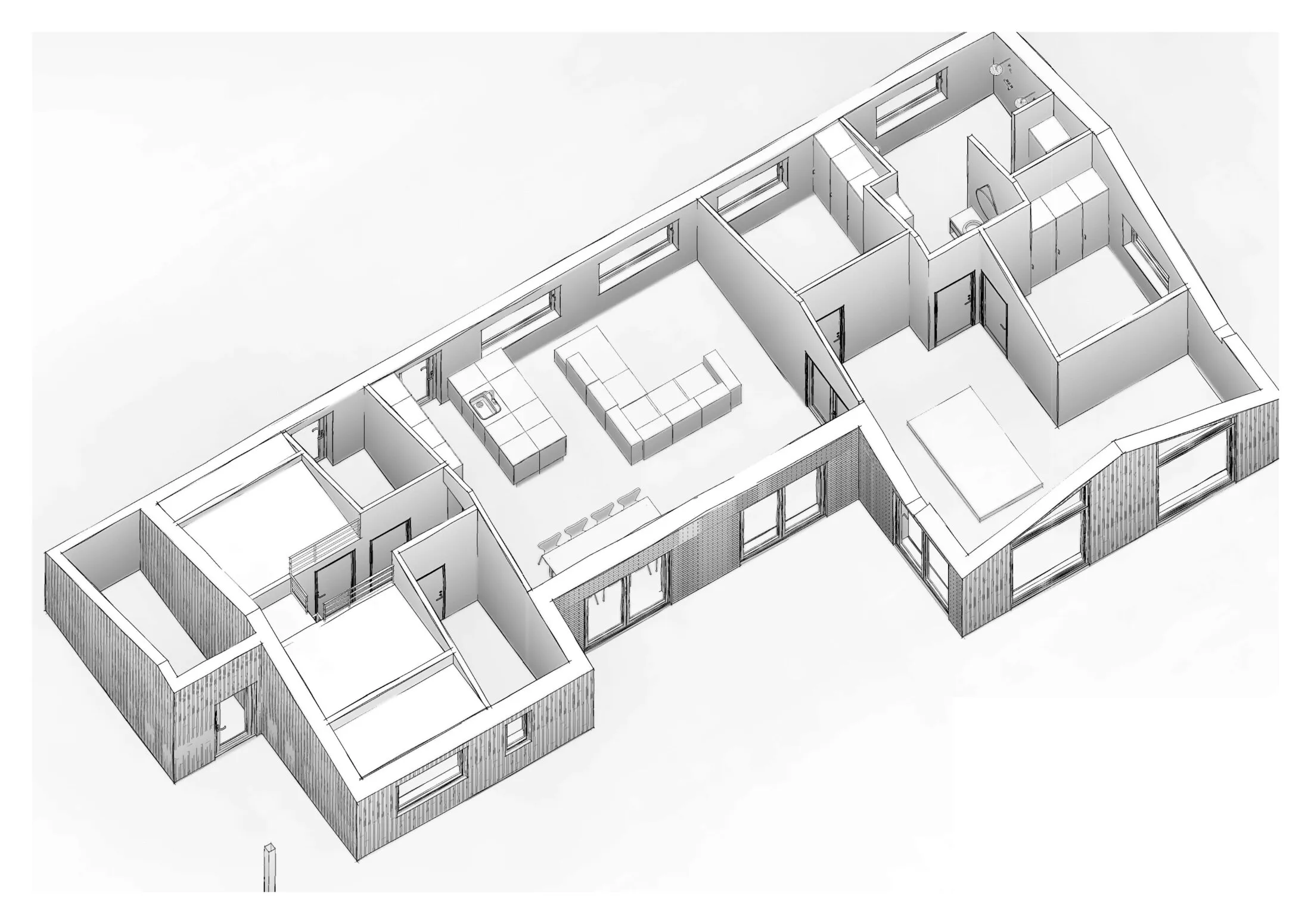 3D-visualisering, opskåret model